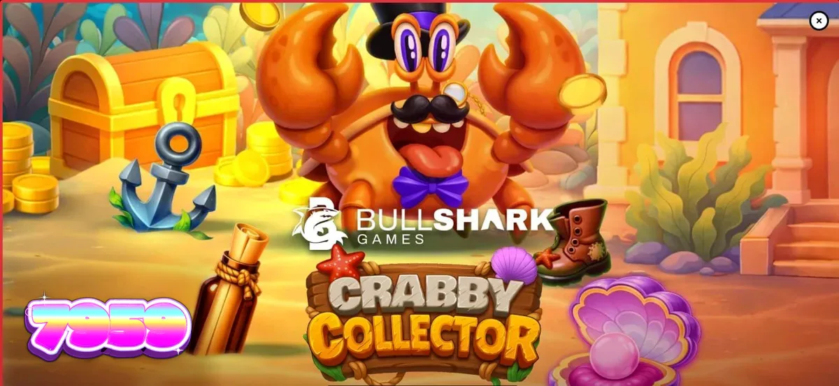 O caranguejo de monóculo em Crabby Collector cercado por tesouros subaquáticos